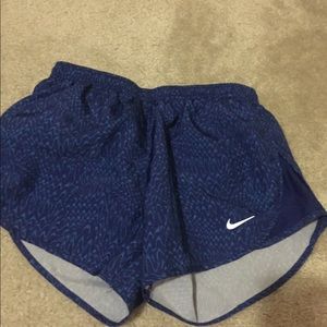 Light and dark blue nike dry fit shorts